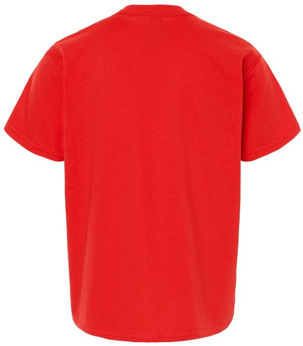 An image of a Custom Gildan Youth Softstyle T Shirt in RED!