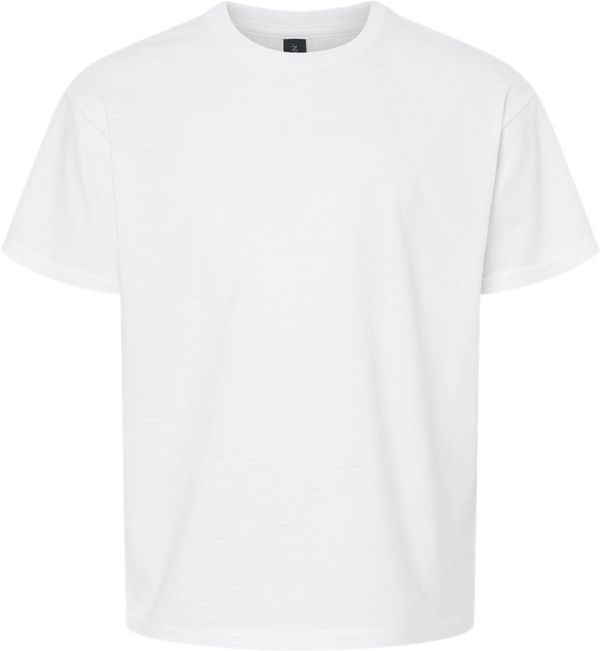 An image of a Custom Gildan Youth Softstyle T Shirt in WHITE!
