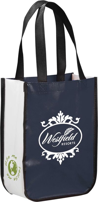 An image of a Custom Gloss Laminated Non Woven Gift Tote!