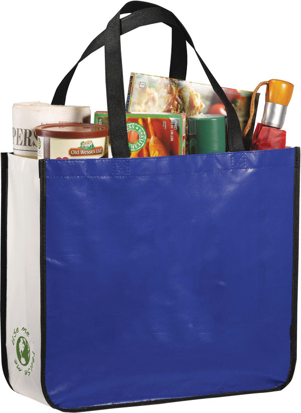 An image of a Custom Gloss Laminated Non Woven Shopper Tote!