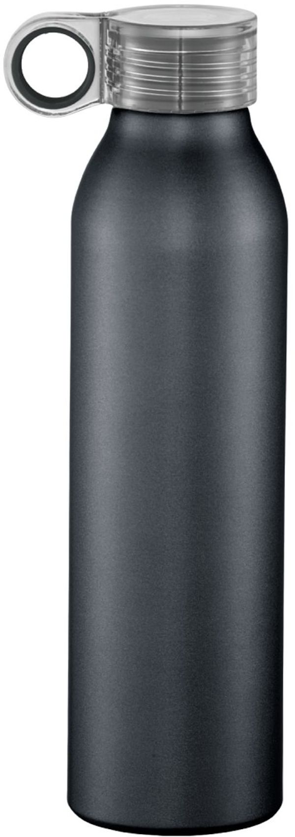 Am image of a Custom Grom 22oz Aluminum Sports Bottle in Charcoal!