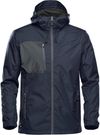 Am image of a Custom Stormtech Mens Olympia Shell in Navy/Granite!