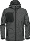 Am image of a Custom Stormtech Mens Olympia Shell in Granite/Black!
