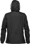 Am image of a Custom Stormtech Womens Olympia Shell in Black!