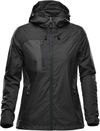 Am image of a Custom Stormtech Womens Olympia Shell in Black!