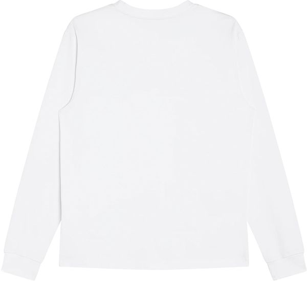 Am image of a Custom Made Blanks Gym Class Longsleeve Tshirt in Ultra White!
