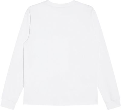 Am image of a Custom Made Blanks Gym Class Longsleeve Tshirt in Ultra White!