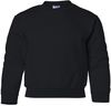Am image of a Custom Gildan Heavy Blend Youth Sweatshirt in Black!