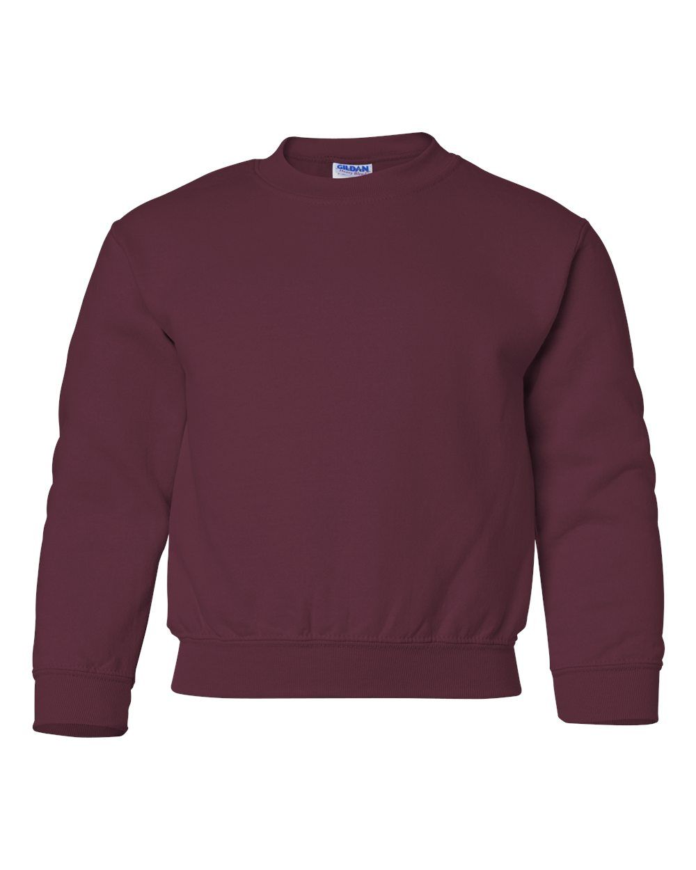 Gildan Heavy Blend Youth Sweatshirt in Maroon