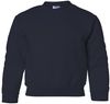 Am image of a Custom Gildan Heavy Blend Youth Sweatshirt in Navy!