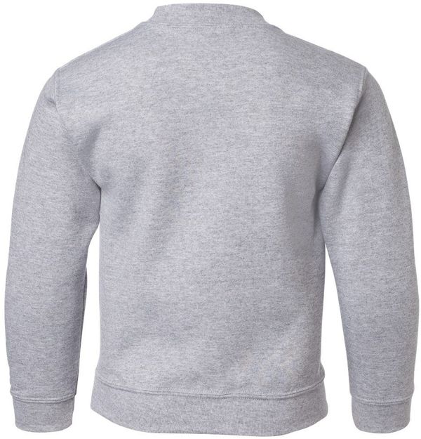 Am image of a Custom Gildan Heavy Blend Youth Sweatshirt in Sport Grey!