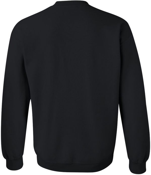 Am image of a Custom Gildan Heavy Blend Crewneck Sweatshirt in Black!