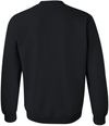 Am image of a Custom Gildan Heavy Blend Crewneck Sweatshirt in Black!