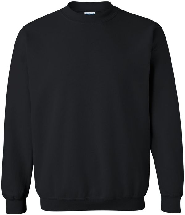 Am image of a Custom Gildan Heavy Blend Crewneck Sweatshirt in Black!