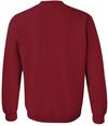 Am image of a Custom Gildan Heavy Blend Crewneck Sweatshirt in Cardinal Red!