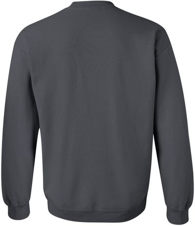 Am image of a Custom Gildan Heavy Blend Crewneck Sweatshirt in Charcoal!