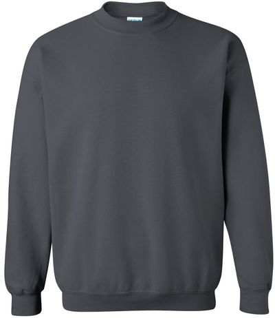 Am image of a Custom Gildan Heavy Blend Crewneck Sweatshirt in Charcoal!