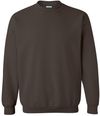 Am image of a Custom Gildan Heavy Blend Crewneck Sweatshirt in Dark Chocolate!