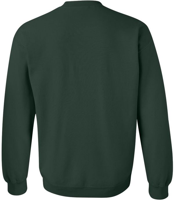An image of a Custom Gildan Heavy Blend Crewneck Sweatshirt in Forest Green!