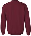 Am image of a Custom Gildan Heavy Blend Crewneck Sweatshirt in Garnet!