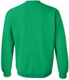 Am image of a Custom Gildan Heavy Blend Crewneck Sweatshirt in Irish Green!