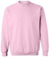 Am image of a Custom Gildan Heavy Blend Crewneck Sweatshirt in Light Pink!