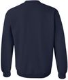 Am image of a Custom Gildan Heavy Blend Crewneck Sweatshirt in Navy!