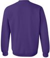 Am image of a Custom Gildan Heavy Blend Crewneck Sweatshirt in Purple!
