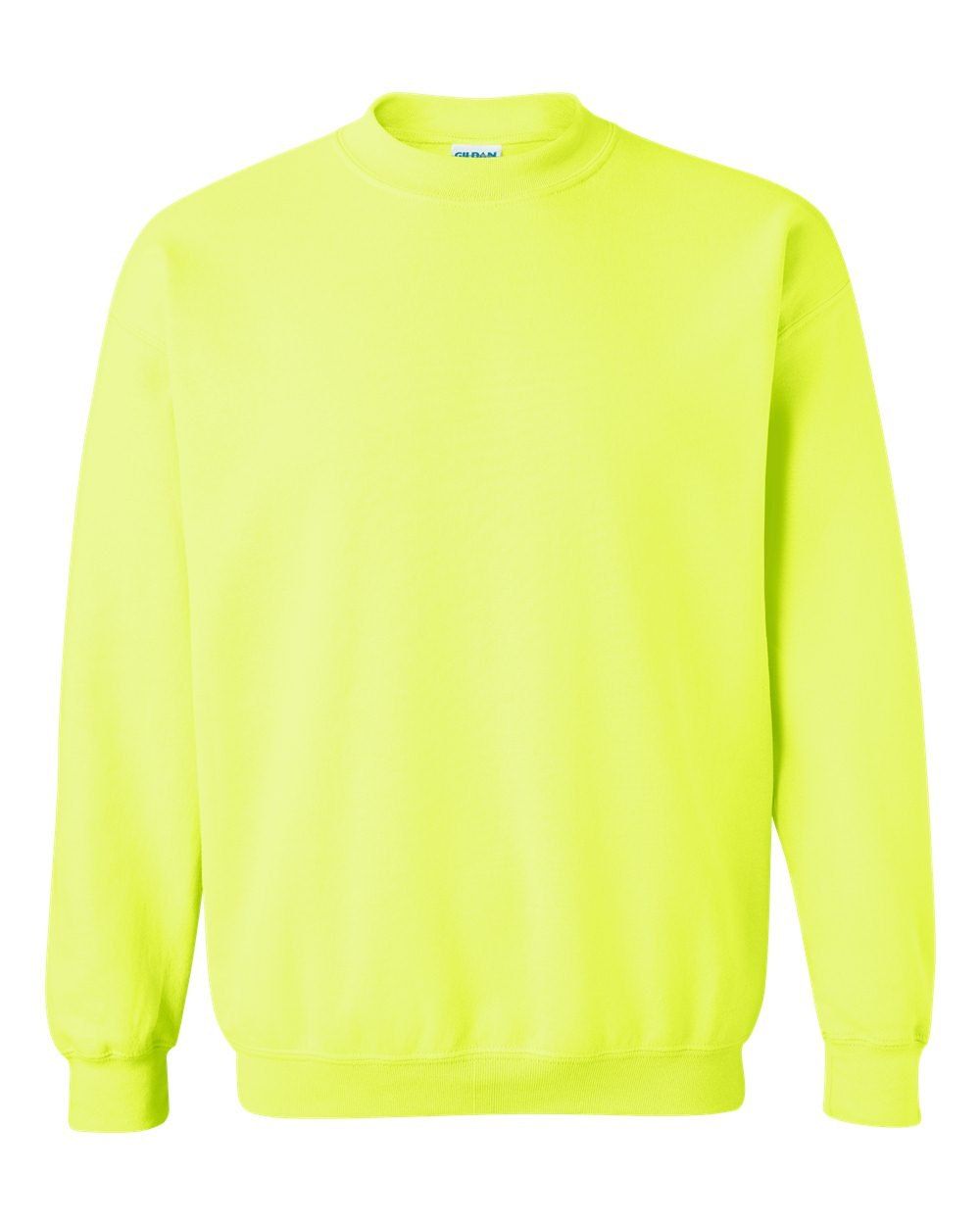 Gildan Heavy Blend Crewneck Sweatshirt in Safety Green