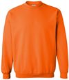 Am image of a Custom Gildan Heavy Blend Crewneck Sweatshirt in Safety Orange!