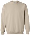 Am image of a Custom Gildan Heavy Blend Crewneck Sweatshirt in Sand!