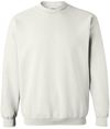 Am image of a Custom Gildan Heavy Blend Crewneck Sweatshirt in White!
