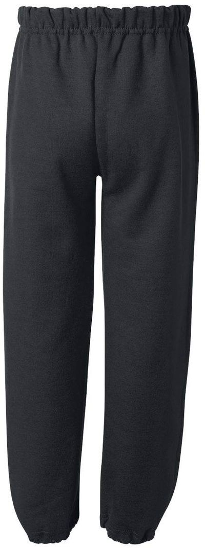 Am image of a Custom Gildan Heavy Blend Youth Sweatpants in Black!