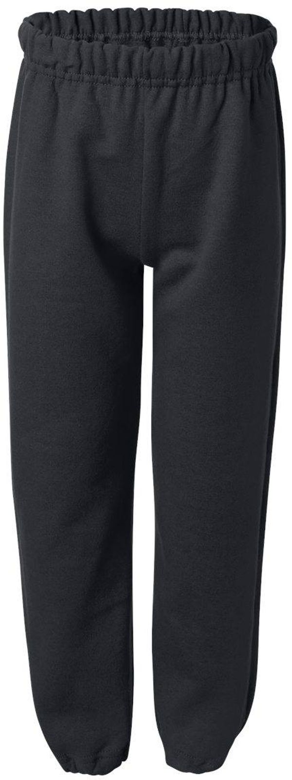 Am image of a Custom Gildan Heavy Blend Youth Sweatpants in Black!