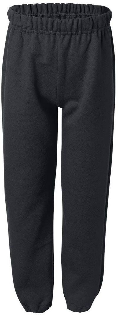 Am image of a Custom Gildan Heavy Blend Youth Sweatpants in Black!
