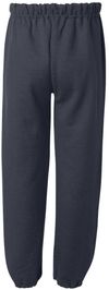 Am image of a Custom Gildan Heavy Blend Youth Sweatpants in Navy!