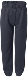 Am image of a Custom Gildan Heavy Blend Youth Sweatpants in Navy!