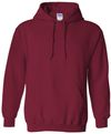 Am image of a Custom Gildan Heavy Blend Hooded Sweatshirt in Cardinal Red!
