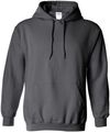 Am image of a Custom Gildan Heavy Blend Hooded Sweatshirt in Charcoal!