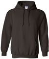 Am image of a Custom Gildan Heavy Blend Hooded Sweatshirt in Dark Chocolate!