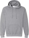 An image of a Custom Gildan Heavy Blend Hooded Sweatshirt in Graphite Heather!