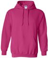 Am image of a Custom Gildan Heavy Blend Hooded Sweatshirt in Heliconia!