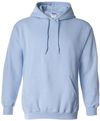 Am image of a Custom Gildan Heavy Blend Hooded Sweatshirt in Light Blue!