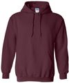 Am image of a Custom Gildan Heavy Blend Hooded Sweatshirt in Maroon!