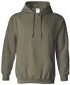An image of a Custom Gildan Heavy Blend Hooded Sweatshirt in Military Green!