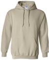 Am image of a Custom Gildan Heavy Blend Hooded Sweatshirt in Sand!