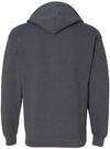 Am image of a Custom Gildan Heavy Blend Full Zip Hooded Sweatshirt in Dark Heather!