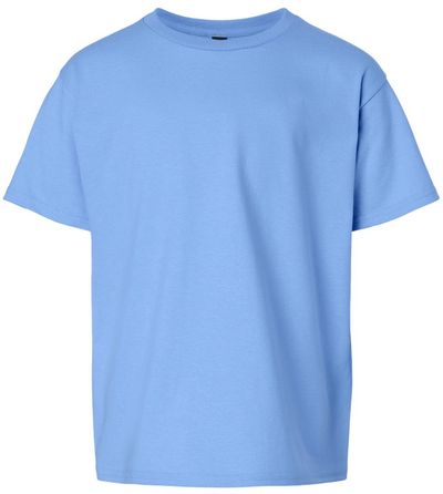 Am image of a Custom Gildan Ultra Cotton Youth T Shirt in Carolina Blue!