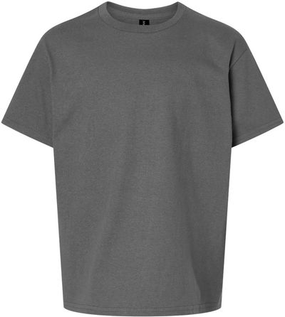 Am image of a Custom Gildan Ultra Cotton Youth T Shirt in Charcoal!