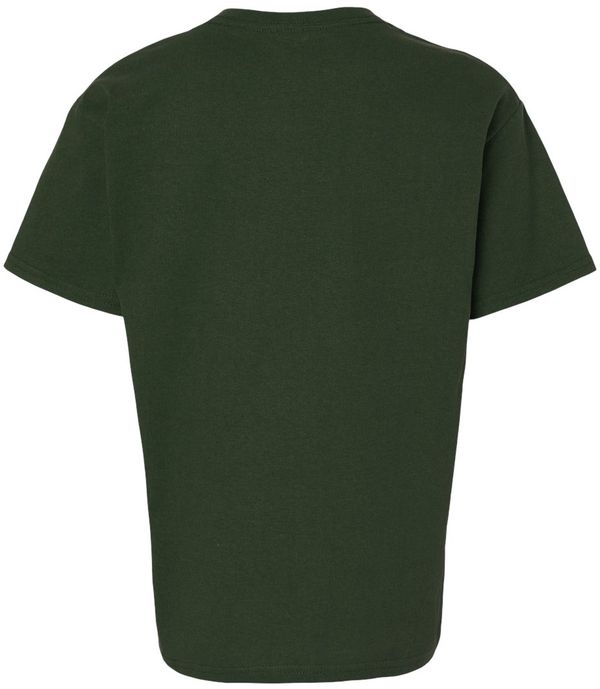 Am image of a Custom Gildan Ultra Cotton Youth T Shirt in Forest Green!